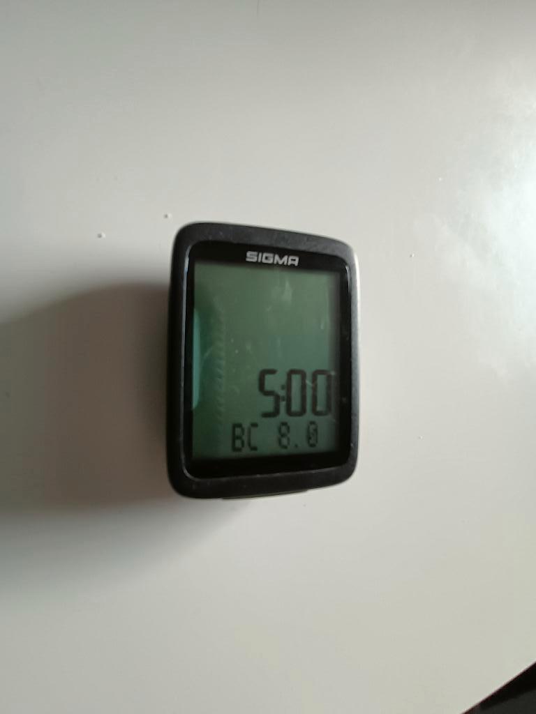 Sigma bc10 fietscomputer, Ophalen, Gebruikt