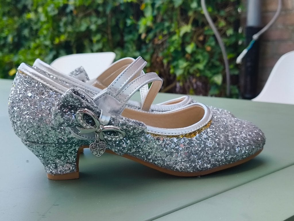 Chaussures de bal Taille 36, Enfants & Bébés, Accessoires de mode pour enfants, Argenté, Enlèvement, Utilisé, Autres types