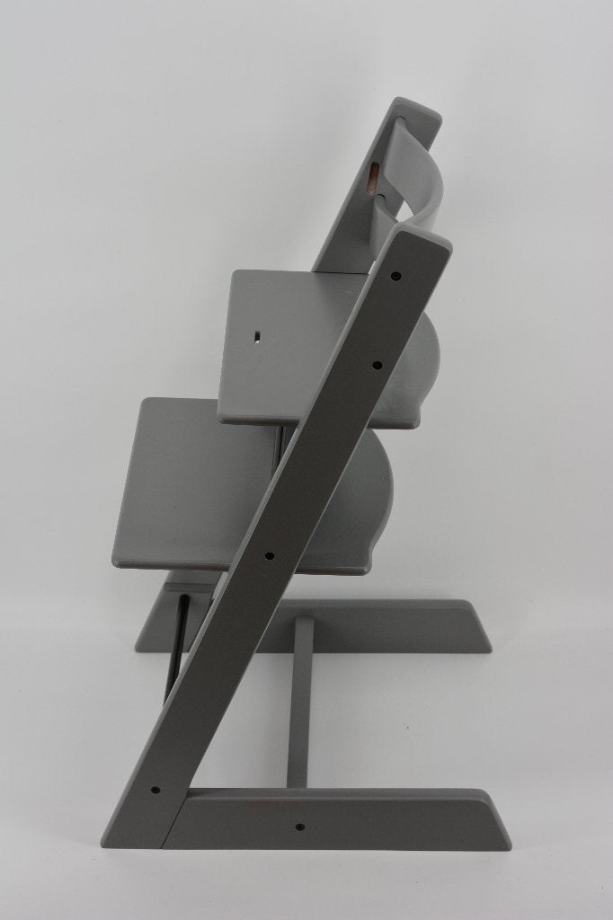 Stokke Tripp Trapp Storm Grey — Piège à voyage remis à neuf, Envoi, Utilisé, Chaise évolutive, Coulissant