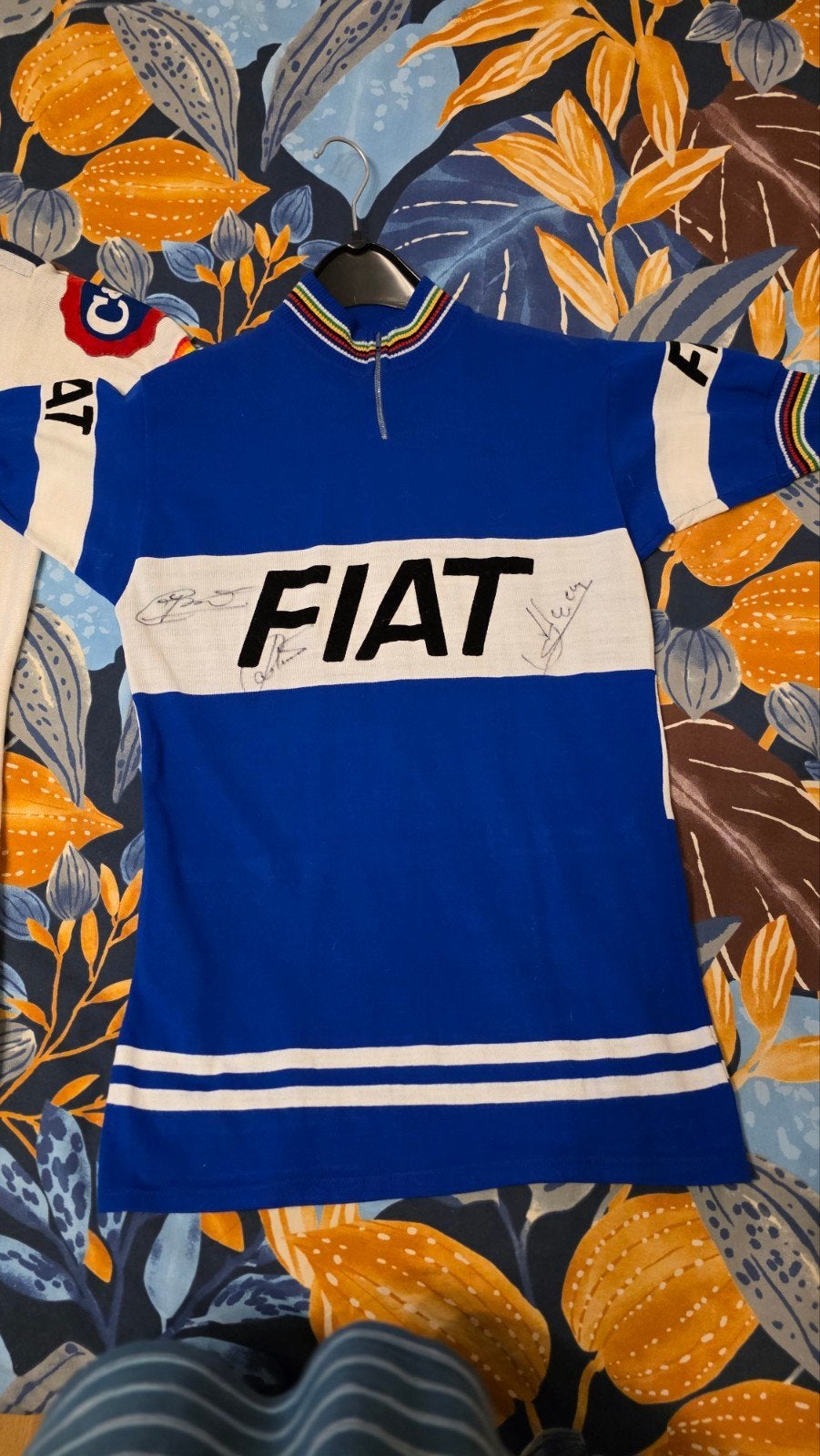 Wielertrui team Fiat 1977 , Eddy Merckx - Patrick Sercu, Ophalen of Verzenden