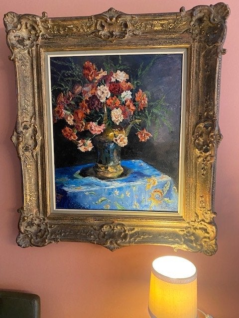 Peinture « Belles fleurs », Antiquités & Art, Art | Peinture | Classique, Enlèvement ou Envoi, Peinture à l'huile, Signé, Classique