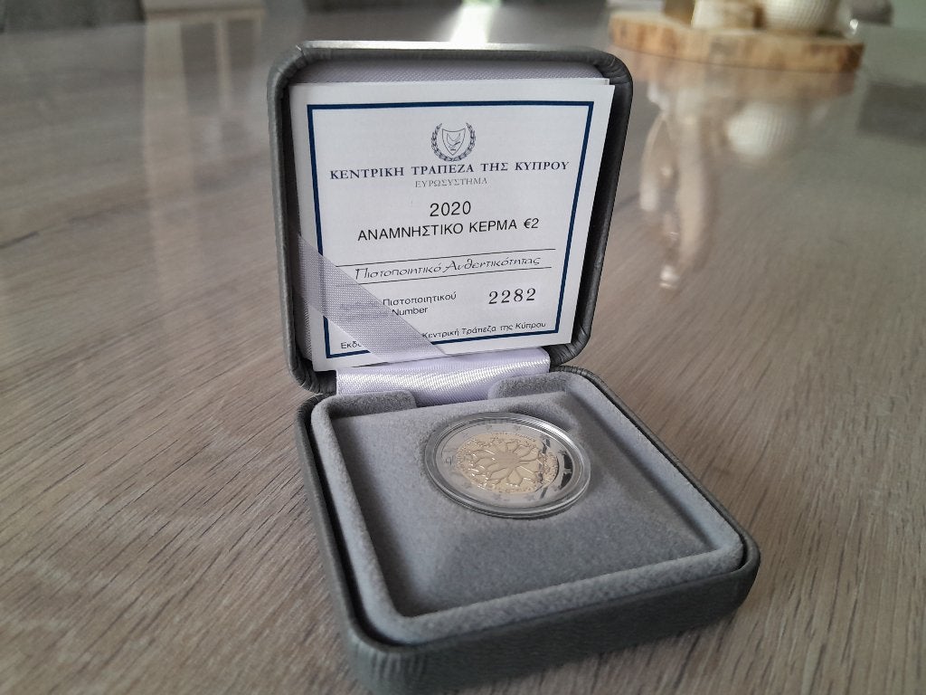 2 euro Cyprus 2020 Instituut neurologie en genetica Proof, Timbres & Monnaies, Enlèvement ou Envoi, Chypre, 2 euros, Monnaie en vrac