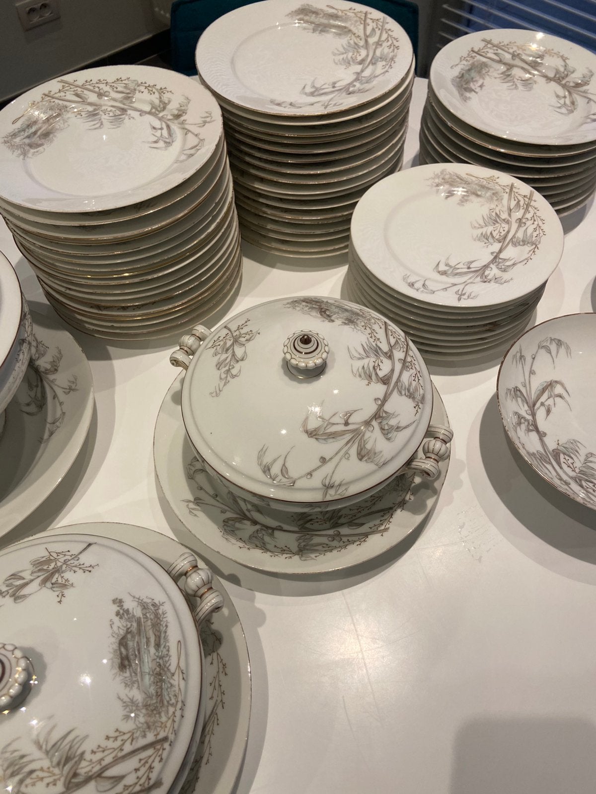 Vintage servies - wild en natuurmotieven - zeer uitgebreid, Ophalen