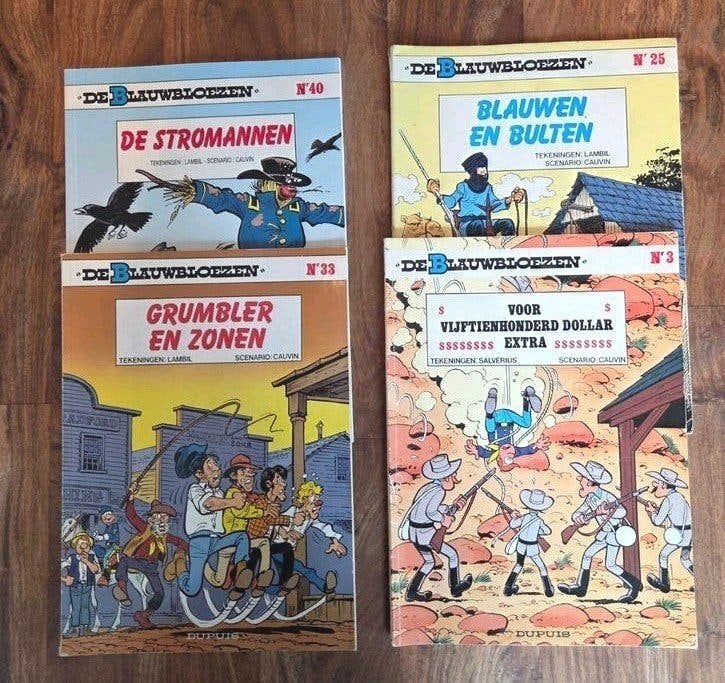 Lotje van 4 De Blauwbloezen strips (softcover), Plusieurs BD, Enlèvement, Utilisé, Dupuis