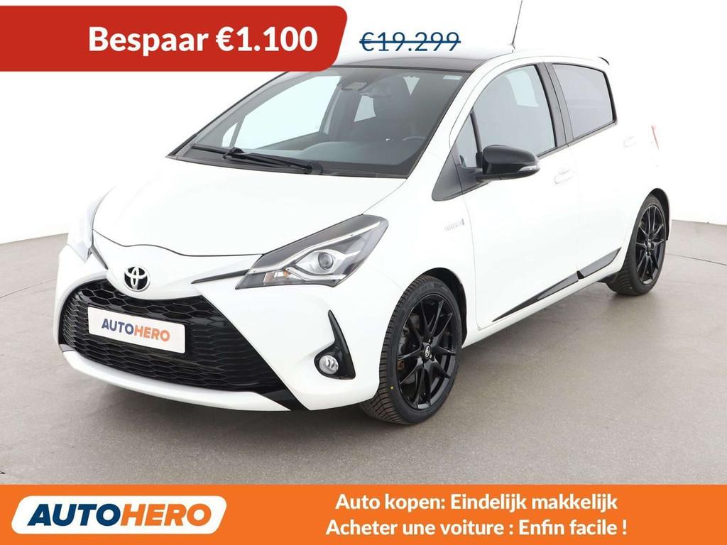Toyota Yaris 1.5 Hybrid GR Sport (bj 2020, automaat), Auto's, 1497 cc, Gebruikt, 1055 kg, Wit