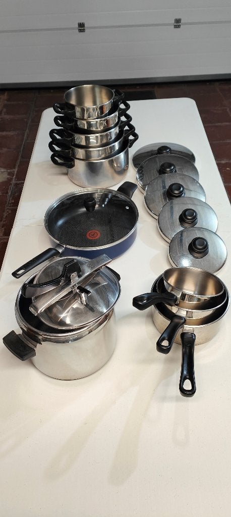 Ensemble de casseroles, Maison & Meubles, Inox, Enlèvement, Utilisé, Autres marques