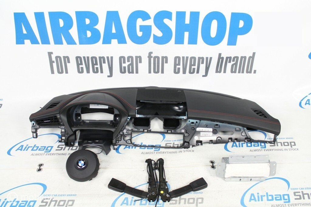 Airbag kit - Tableau de bord cuir rouge couture BMW Z4 E89