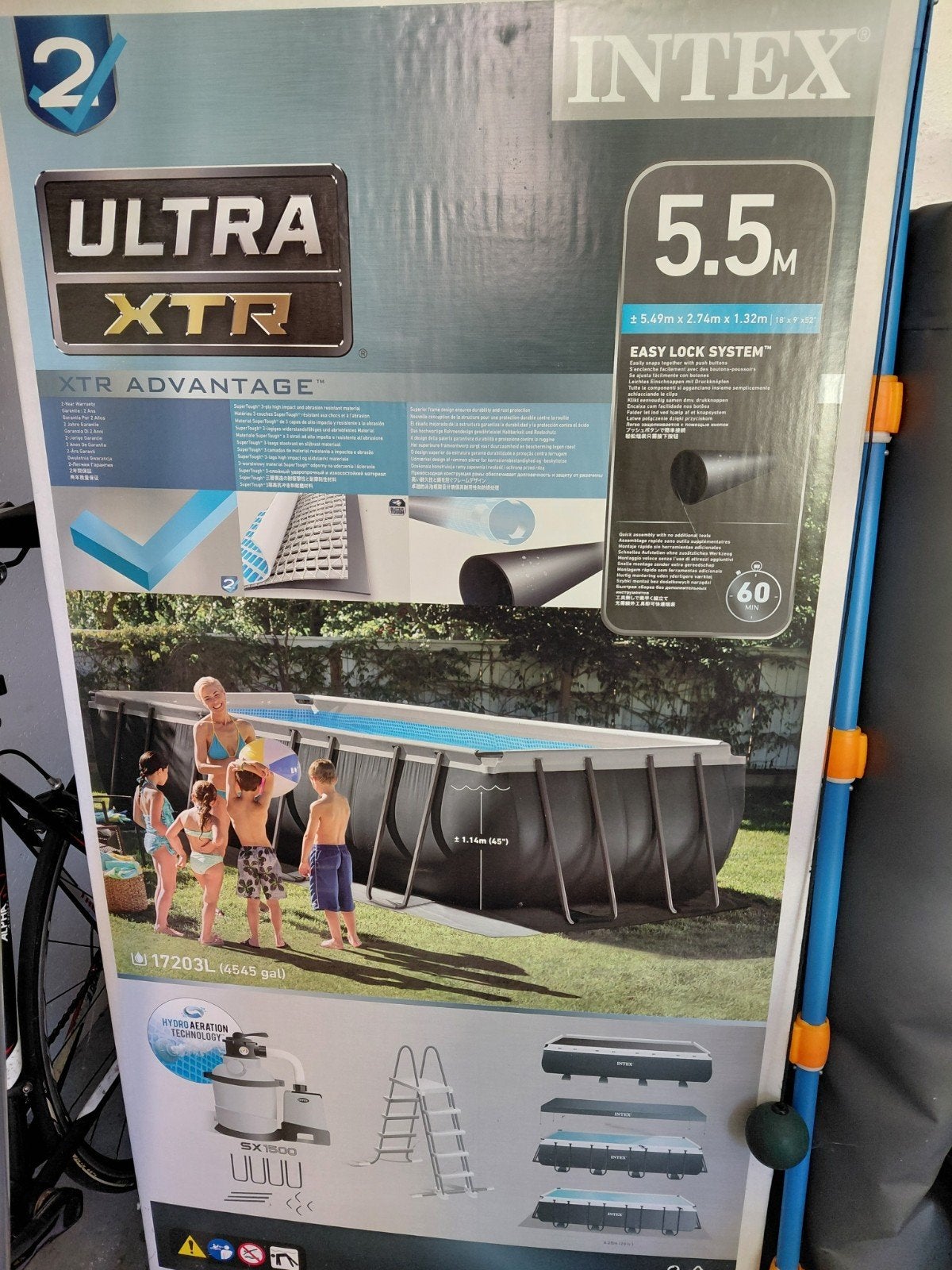 Intex 17 m³ incl extra's, Ophalen
