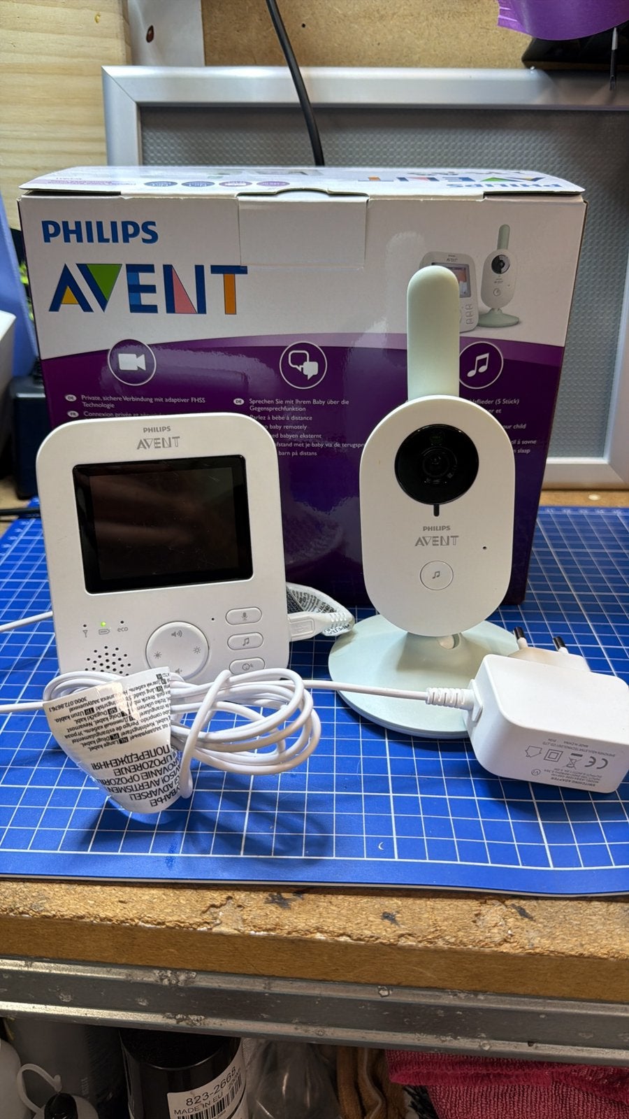 Philips Avent Baby monitor Digitale videobabyfoon, Enfants & Bébés, Babyphones, Enlèvement ou Envoi, Comme neuf, Fonction Répondeur