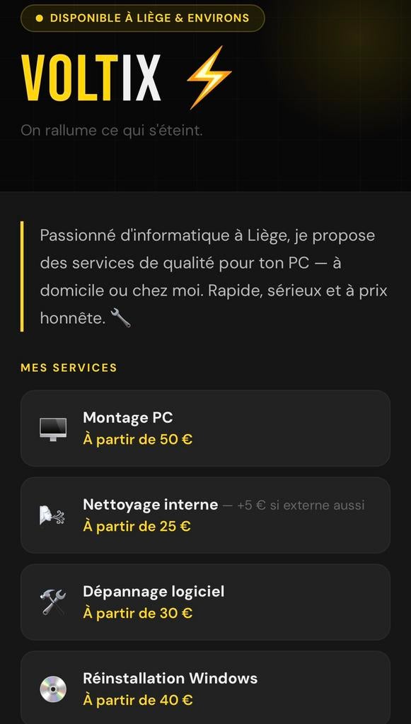 Technicien PC à domicile — Montage, nettoyage, dépannage, Enlèvement ou Envoi
