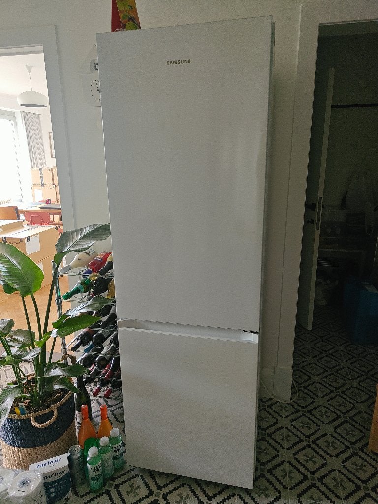 SAMSUNG koelkast met diepvries vrijstaand, Ophalen, 200 liter of meer, 160 cm of meer, Zo goed als nieuw