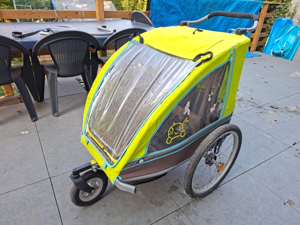 Remorque vélo enfant, Pliable, 20 à 40 kg, Enlèvement, Utilisé