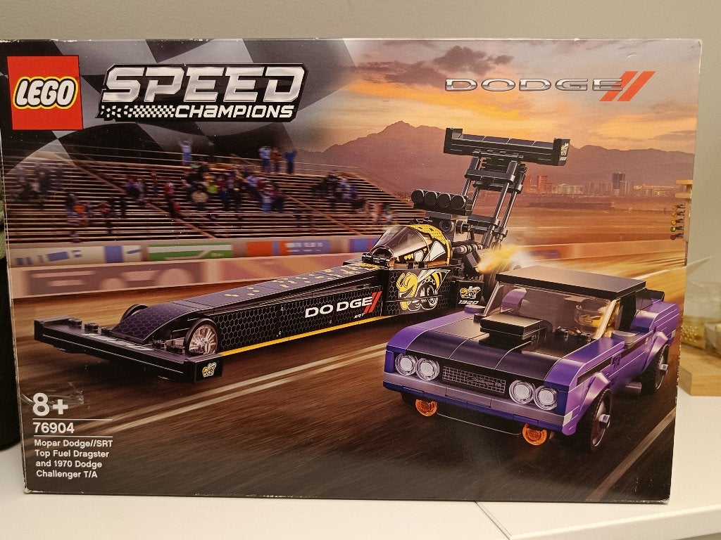 Lego 76904 Dodge Dragster/ Dodge 1970, Ophalen, Zo goed als nieuw, Inclusief instructies, Lego