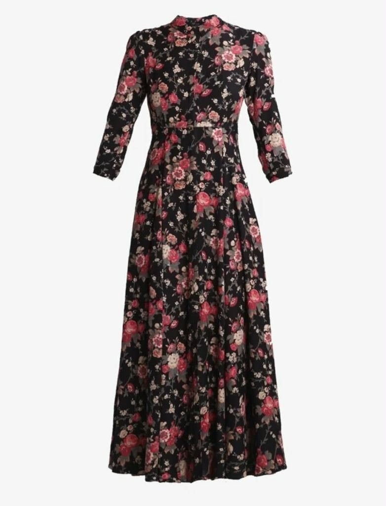 Ralph Lauren jurk met prachtige wijde rok, M/L, Kleding | Dames, Maat 38/40 (M), Meerkleurig, Ophalen of Verzenden, Zo goed als nieuw
