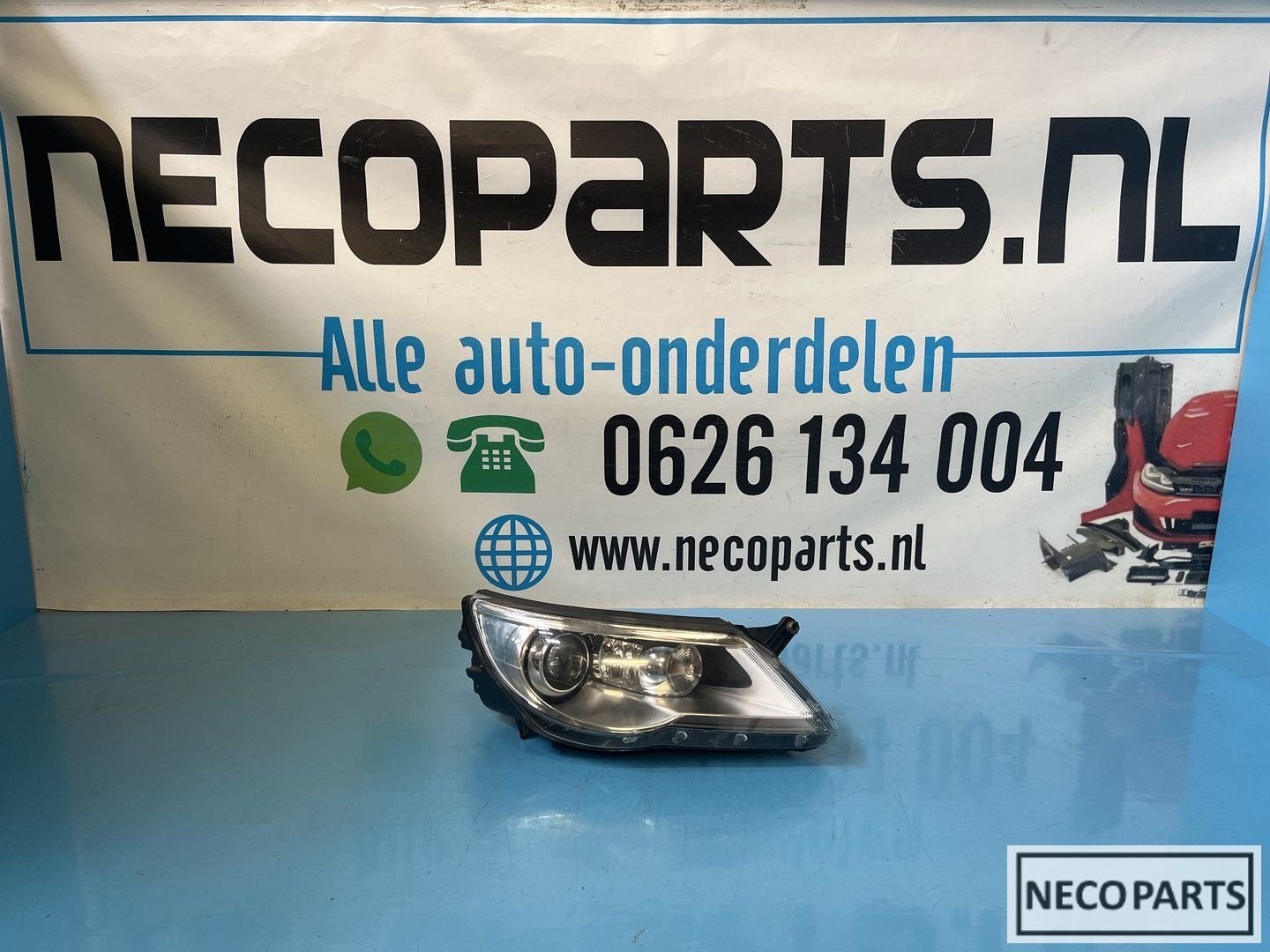 VW TIGUAN 5N0 XENON KOPLAMP RECHTS ALLES LEVERBAAR!!, Gebruikt, -, Volkswagen, -