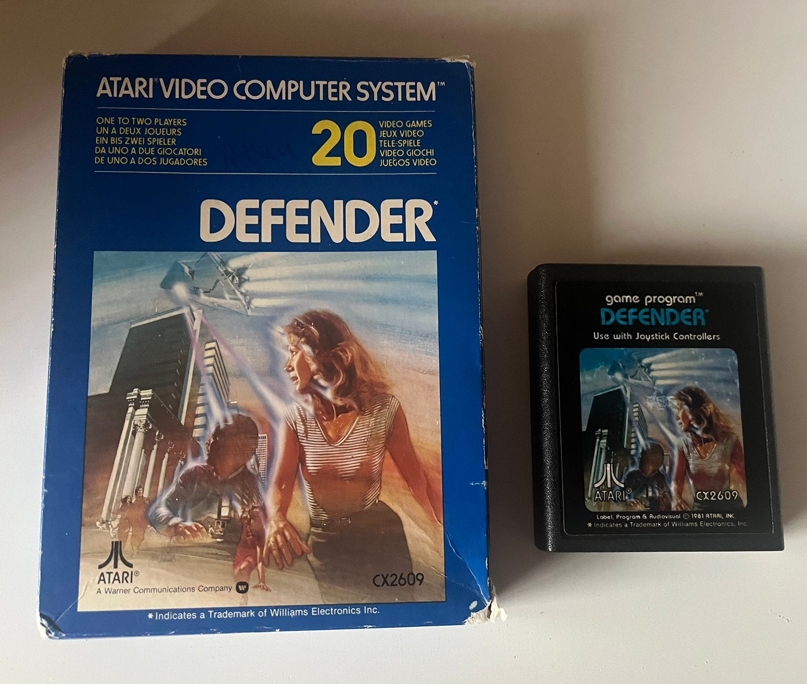 Défenseur Atari 2600, Consoles de jeu & Jeux vidéo, Enlèvement, Comme neuf, Atari 2600
