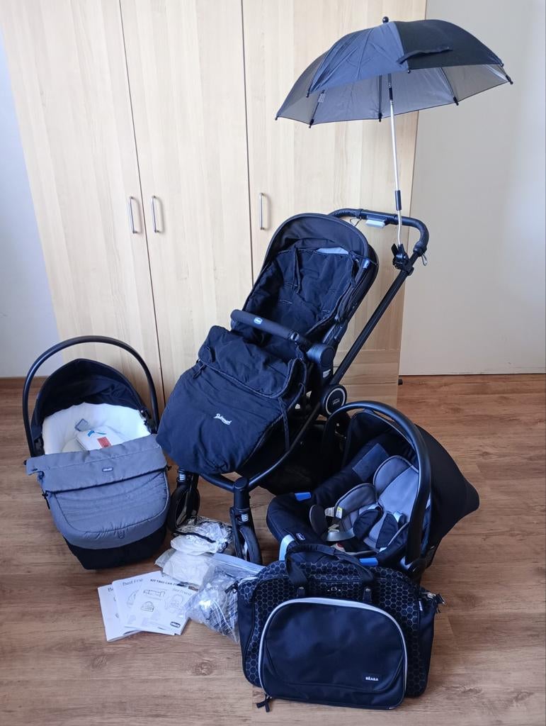 Poussette Trio Chicco et accessoires très bon état, Enfants & Bébés, Poussettes & Combinaisons, Enlèvement, Poussette