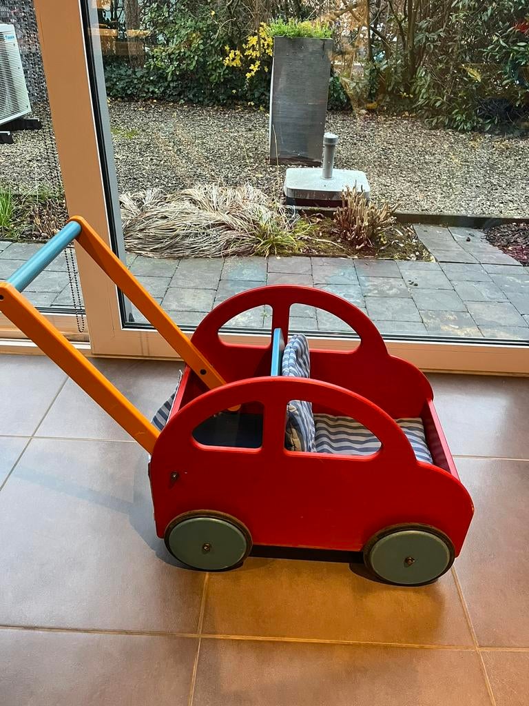 Speelgoed auto duw-loopwagen/ poppenwagen, Kinderen en Baby's, Ophalen of Verzenden, Gebruikt