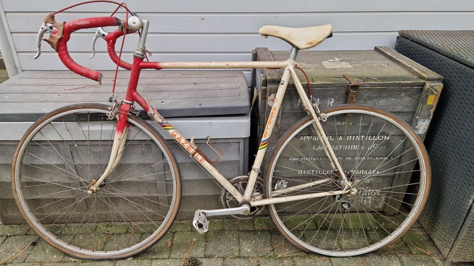 2 retro racefietsen voor 50 euro samen 0472109098, Fietsen en Brommers, Ophalen
