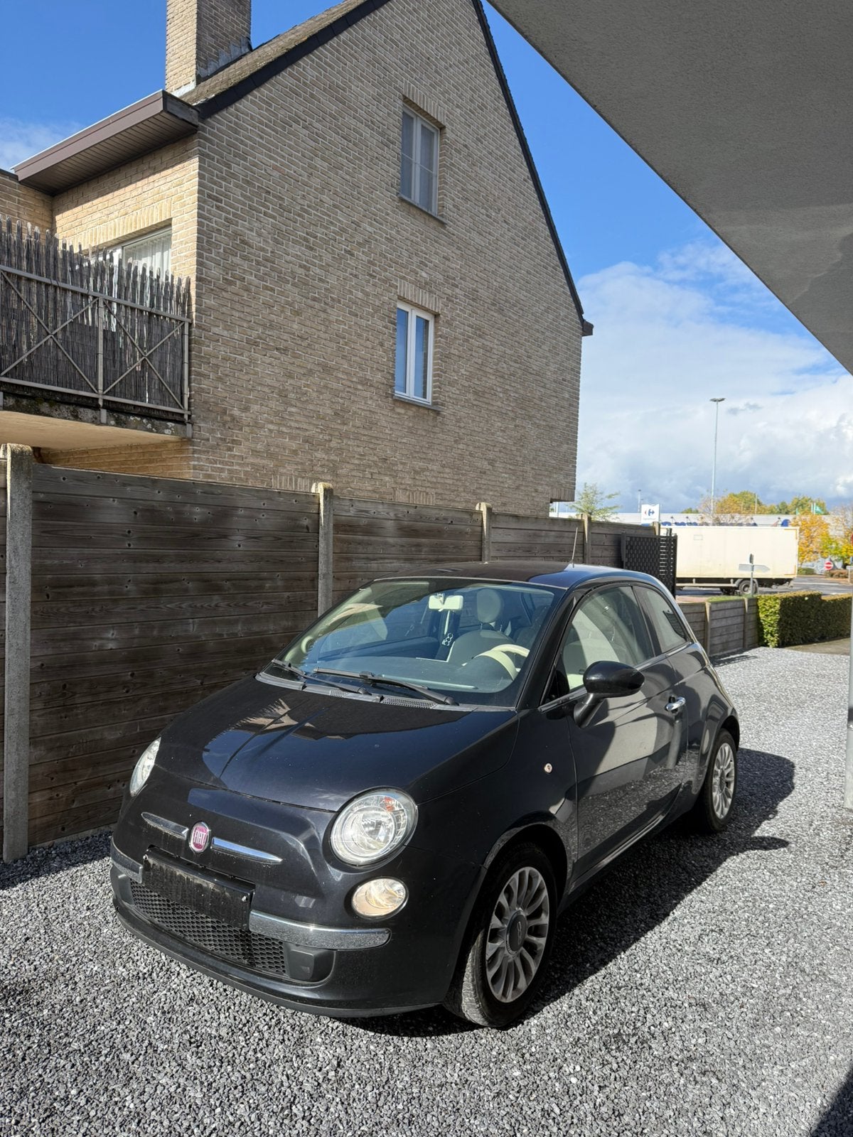 Fiat 500 automaat, Auto's, Automaat, Zwart, Berline, Particulier