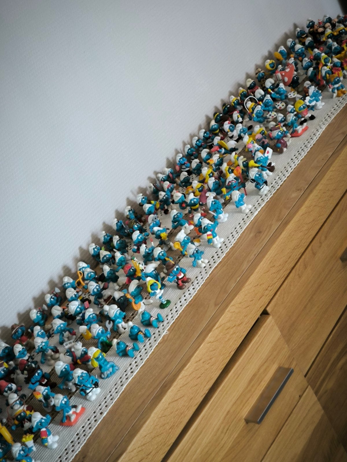 Lot de 170 anciennes figurines schtroumpfs Schleich smurfen, Enlèvement ou Envoi