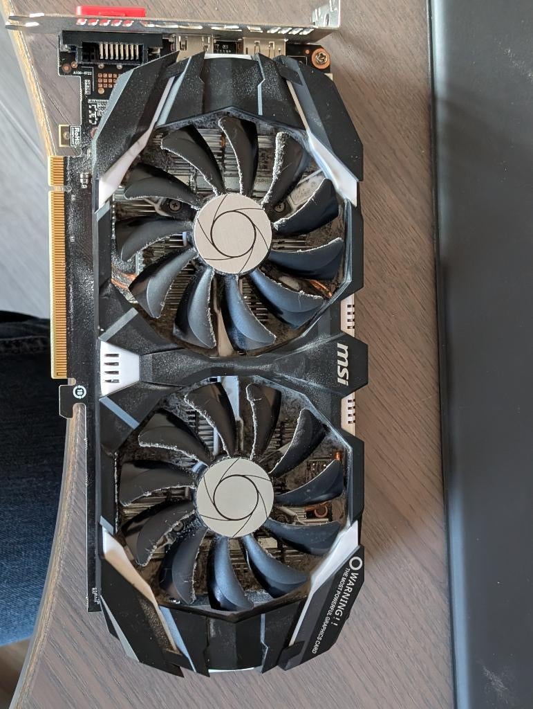 MSI Geforce GTX 1060 6GT OCV1, Computers en Software, PCI-Express 3, Gebruikt, HDMI, Ophalen of Verzenden