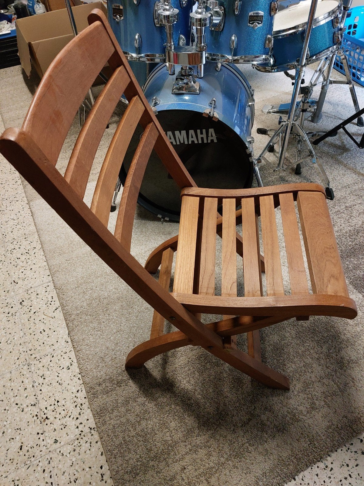 teak stoelen nieuwstaat, altijd in huis gelegen, 25 jaar oud, Tuin en Terras, Tuinstoelen, Ophalen, Zo goed als nieuw, Hout, Inklapbaar