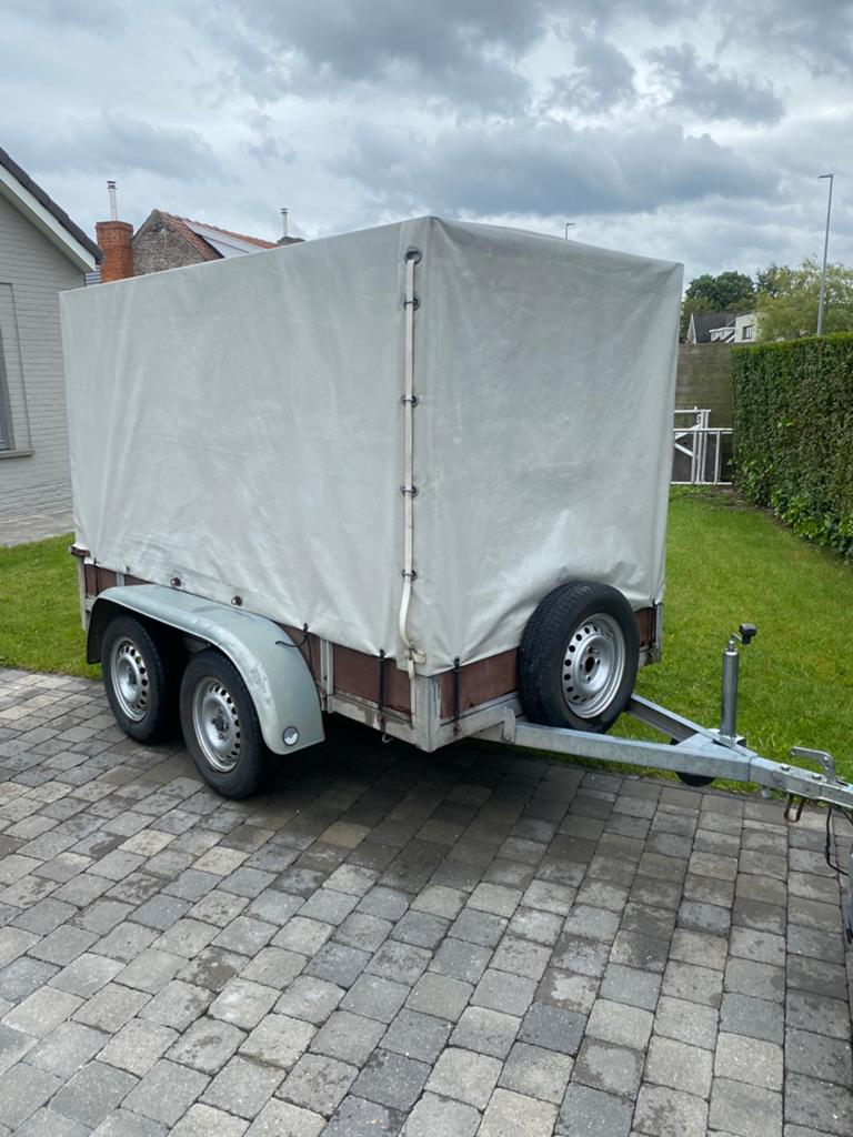 Dubbelas, Auto diversen, Aanhangers en Bagagewagens, Ophalen, Gebruikt