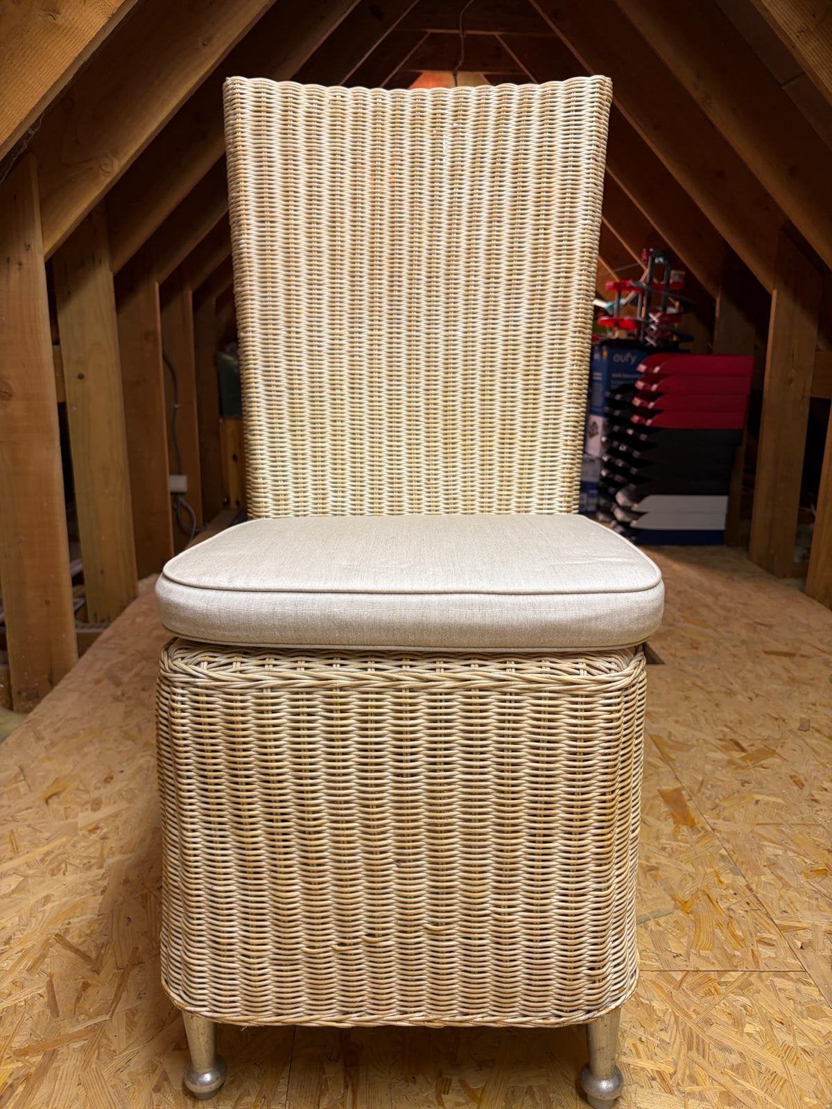 Rotan stoelen met kussen., Huis en Inrichting, Ophalen, Gebruikt