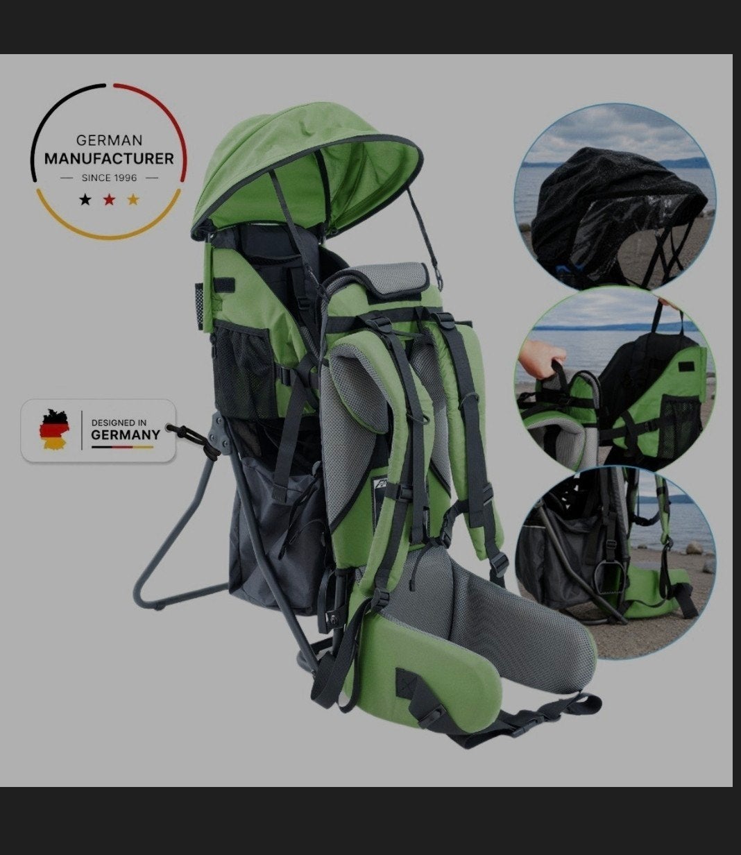 Kinderdrager - hike draagzak groen FA Sports Lil´ Boss, Enfants & Bébés, Porte-bébés & Écharpe porte bébé, Autres marques, Porte-bébé
