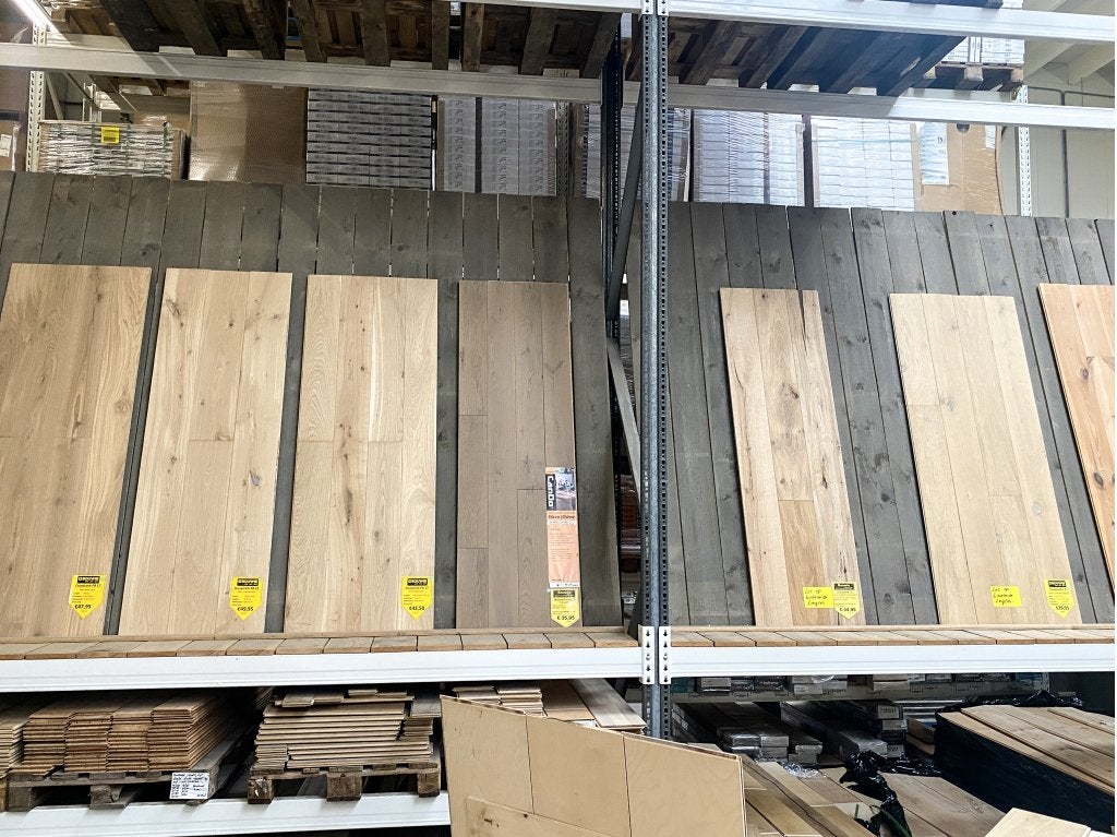Houten vloer - duoplank - Eiken -  Outlet prijzen, Enlèvement ou Envoi, Planchers ou planches, Niet ingevuld, 150 cm ou plus