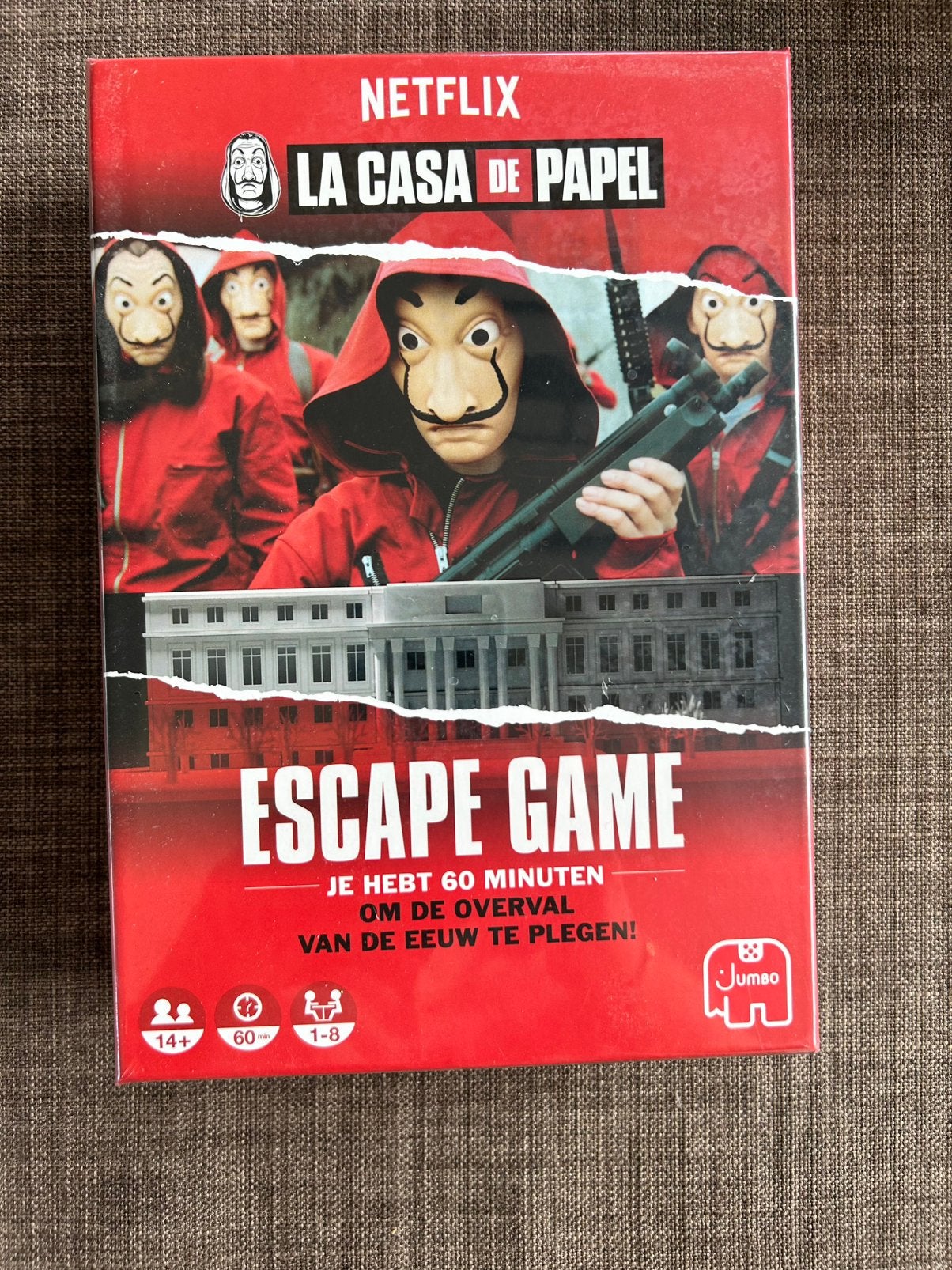 Escape game - la casa de papel, Ophalen, Nieuw