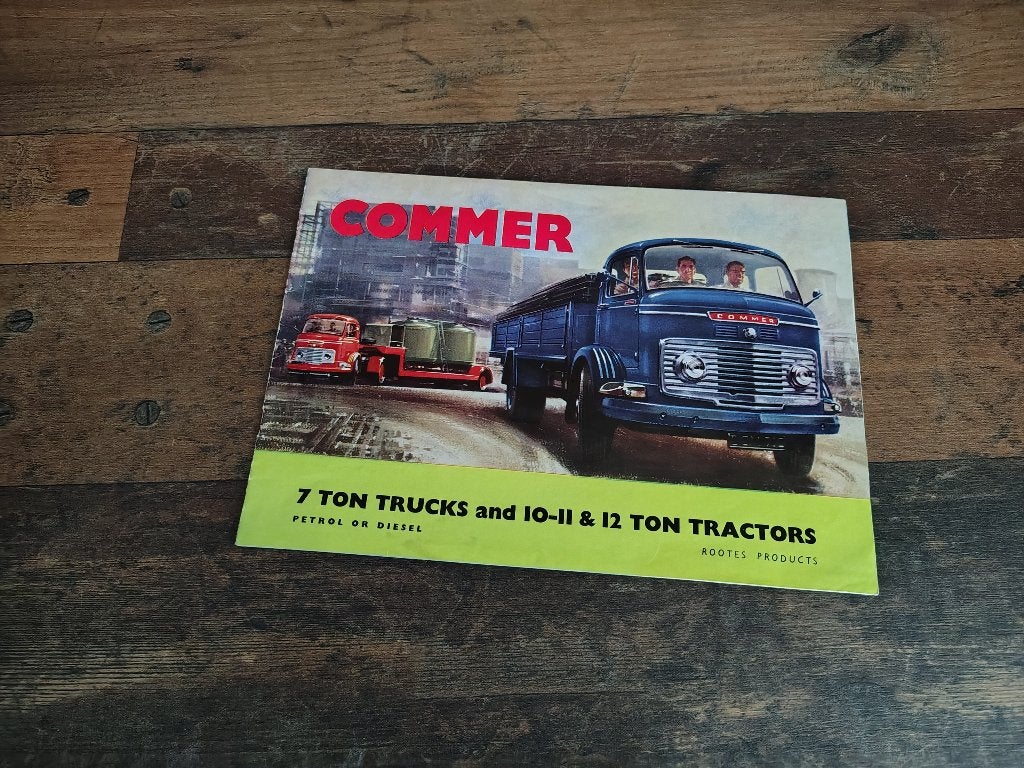 Folder: Commer 7 Ton Truck 10/11 & 12 Ton Tractor (1960), Livres, Autos | Brochures & Magazines, Envoi