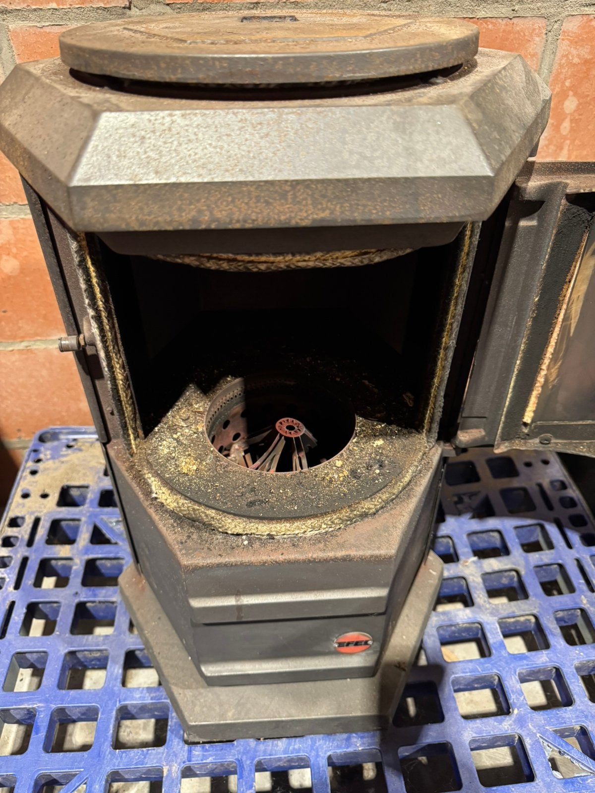 Mazoutvuurtje te koop, Ophalen, Gebruikt, Overige brandstoffen