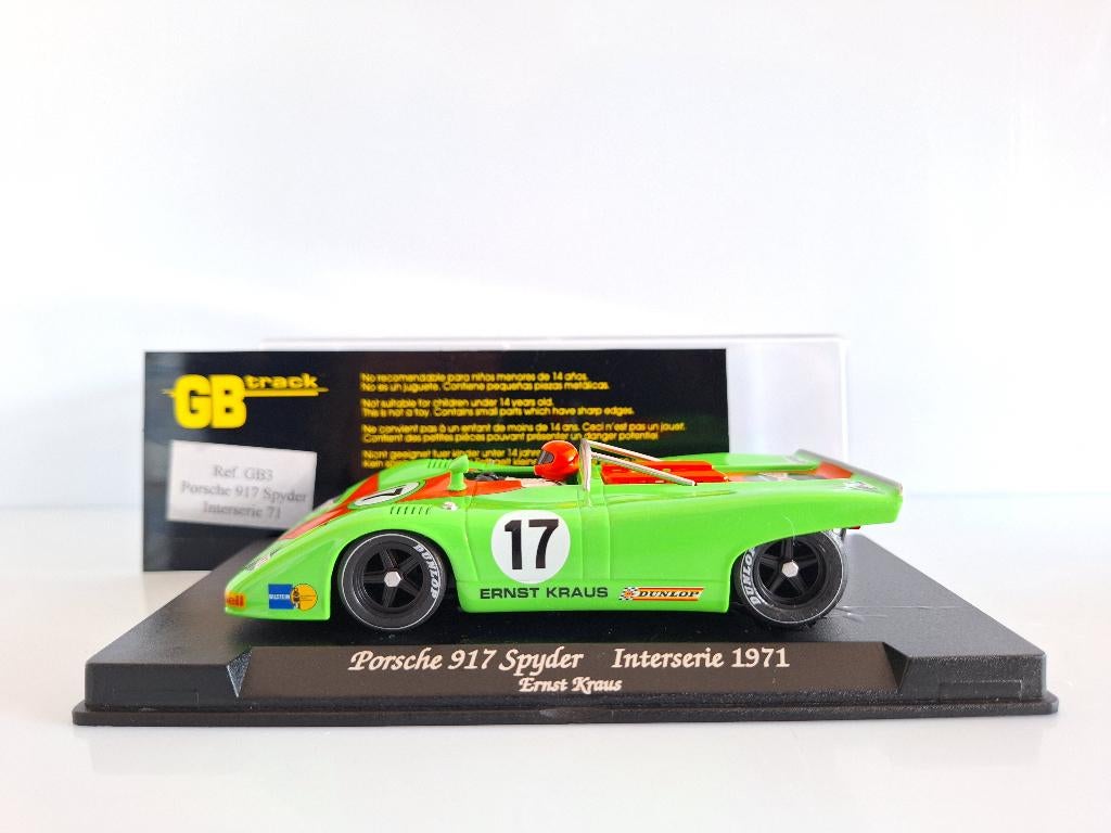 Fly Porsche 917 Spyder interserie 71 Ernst Kraus Ref Nr GB3, Neuf, Autres marques, Électrique, Circuit