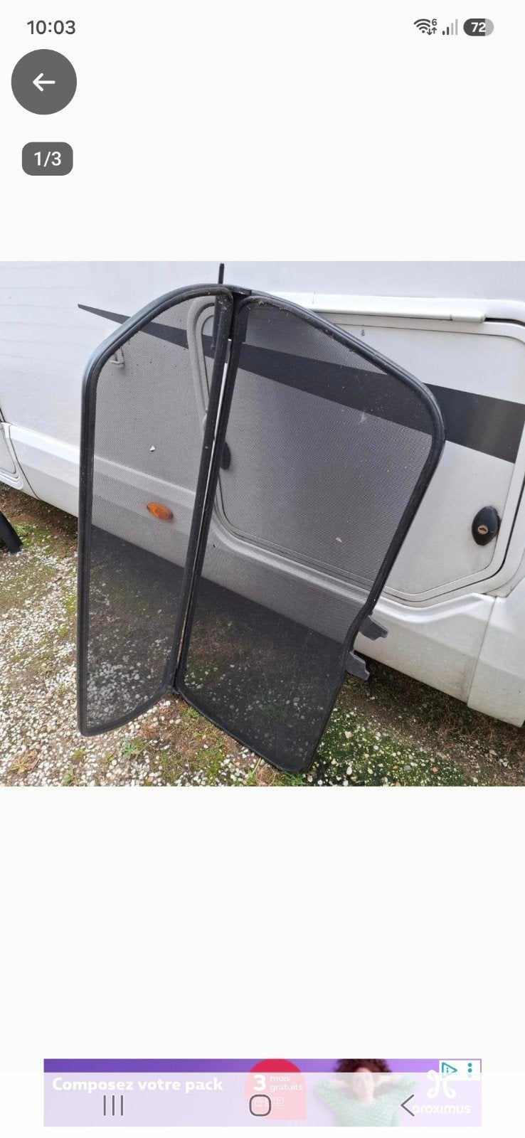 coupe vent voiture, Enlèvement, Utilisé