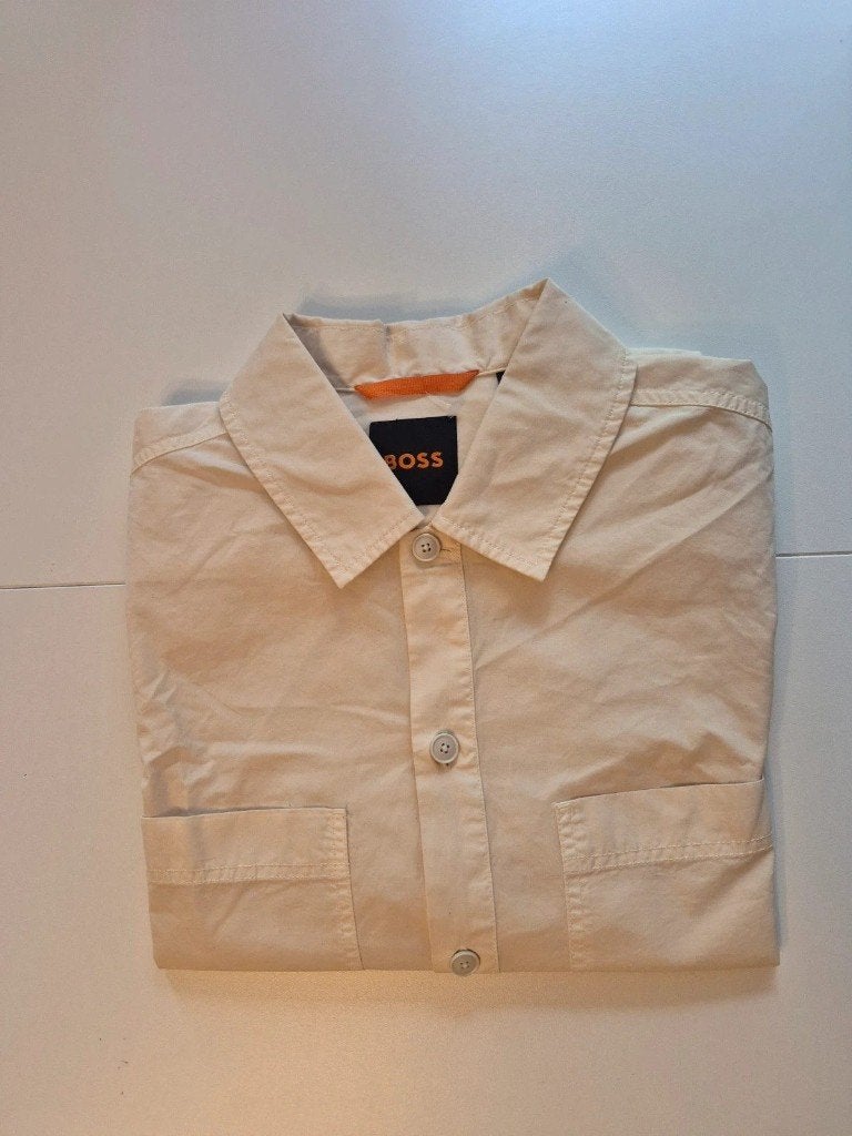Boss| polo met lange mouwen | Creme | XL | nieuw, Vêtements | Hommes, Neuf, Enlèvement ou Envoi, Taille 56/58 (XL), Hugo Boss
