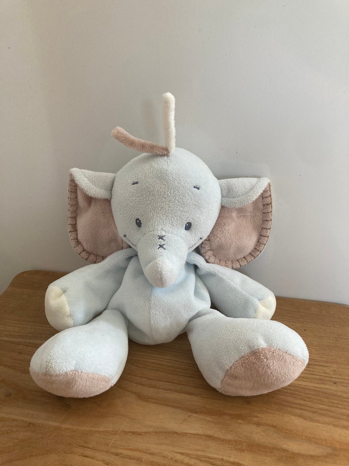knuffel olifant, Blauw, Ophalen of Verzenden, Zo goed als nieuw, Middelgroot (20 tot 80 cm)