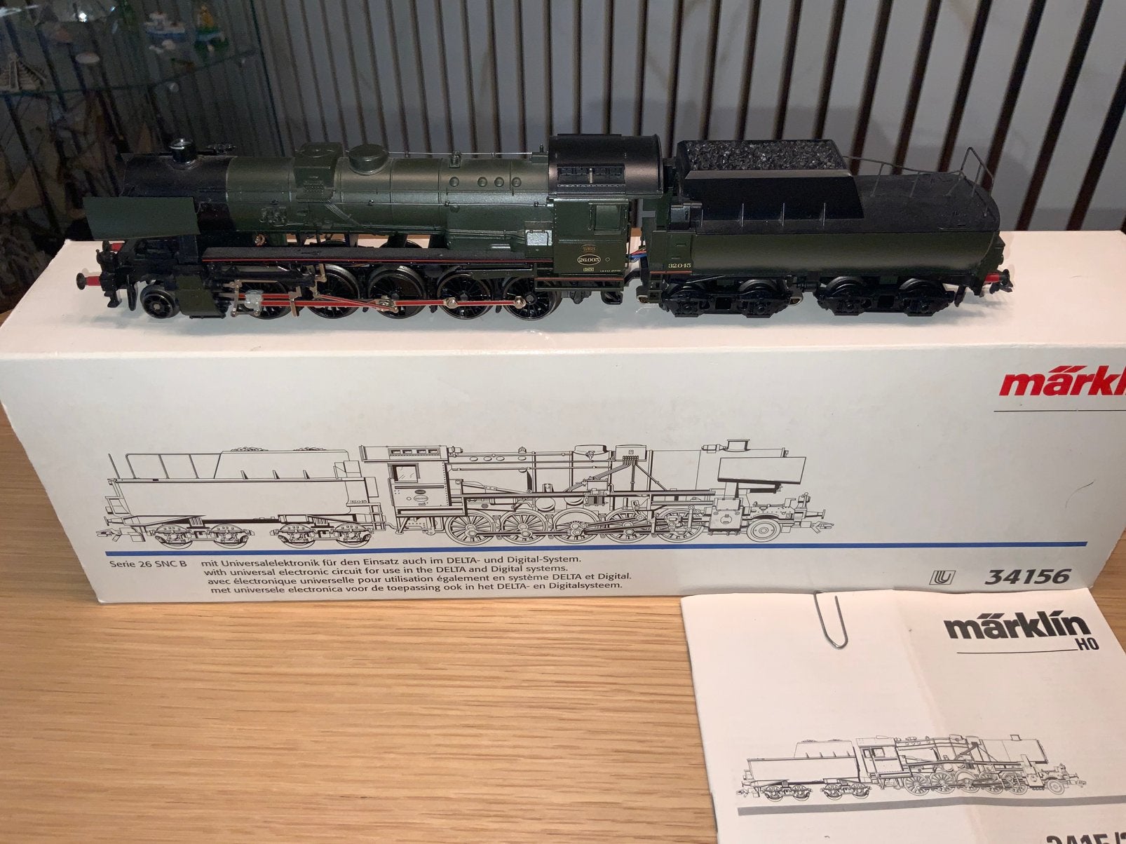LOCOMOTIVE A VAPEUR +TENDER MARKLIN 34156 SNCB DELTA-DIGITAL, Hobby & Loisirs créatifs, Trains miniatures | HO, Analogique, Enlèvement ou Envoi