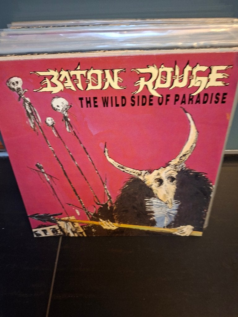 lp - baton rouge - the wild side of paradise - bak 6, Heavy metal, Pochette photo, Enlèvement ou Envoi, Utilisé