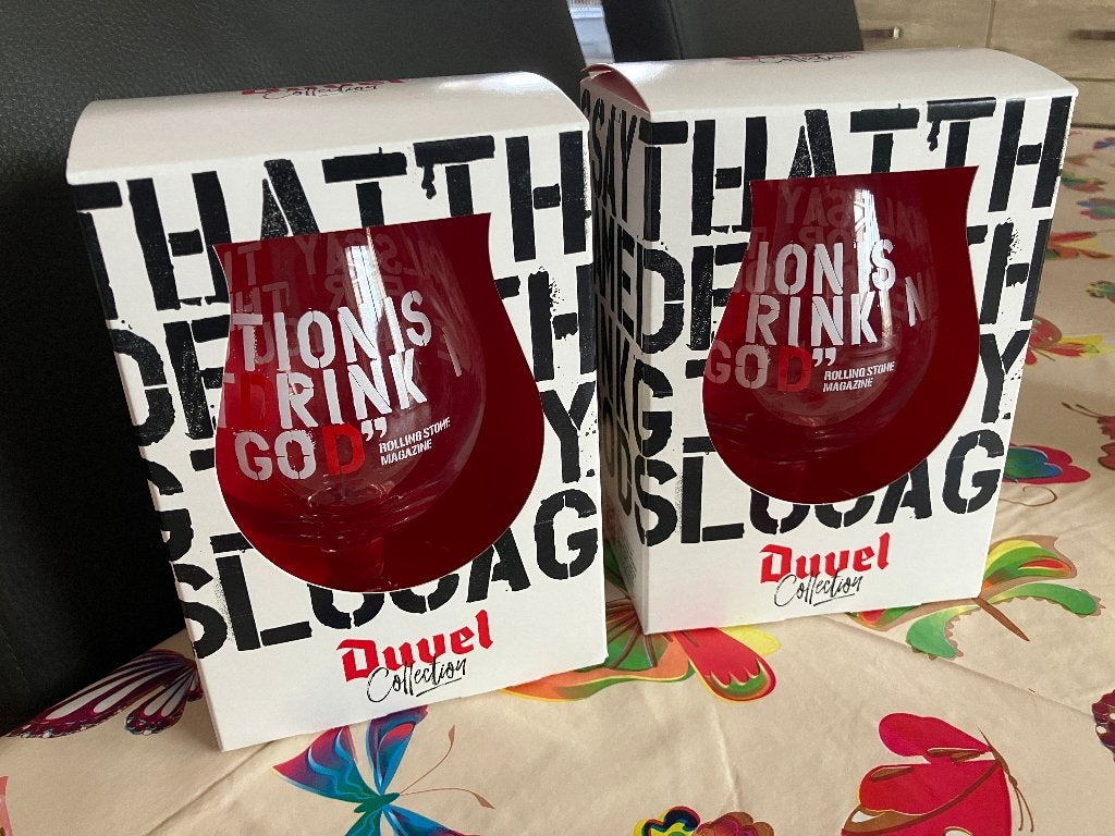 Nieuwe Duvel bierglas ' Rolling Stone Magazine ', Ophalen of Verzenden, Nieuw, Bierglas