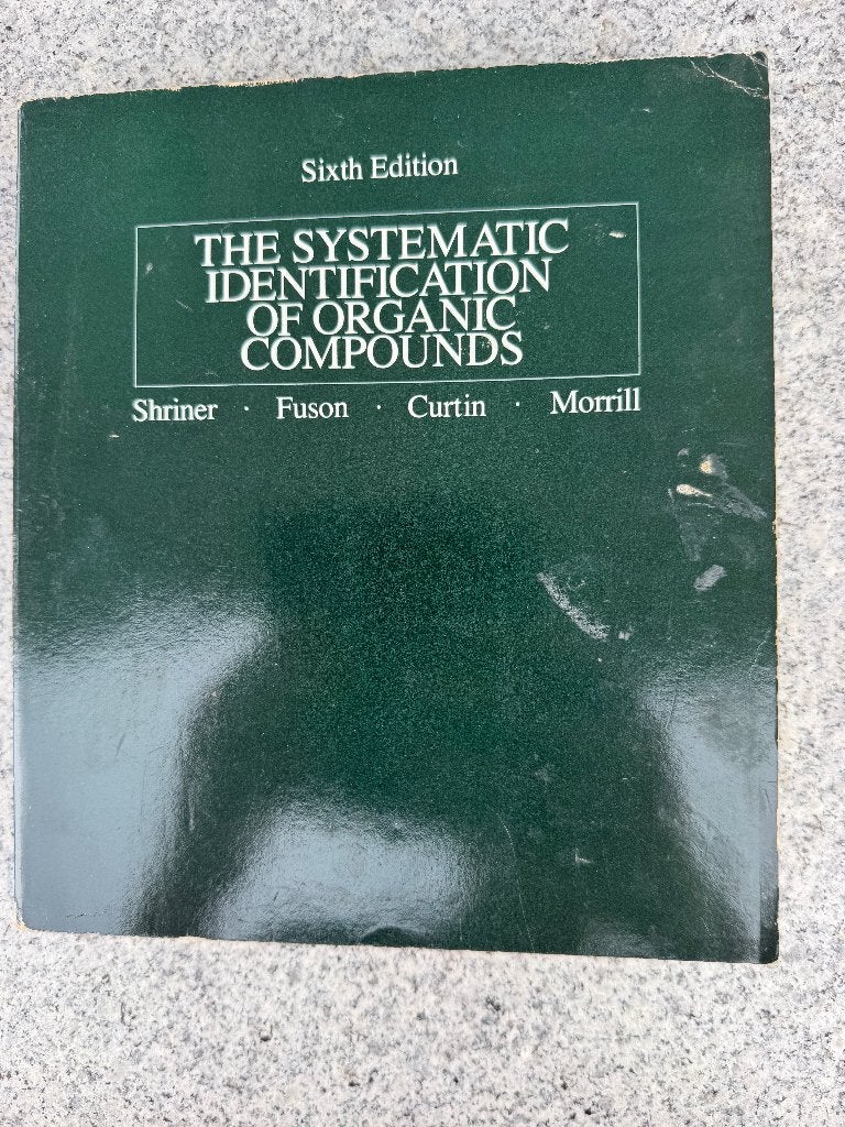 The Systematic Identification of Organic Compounds, Enlèvement, Utilisé, Enseignement supérieur