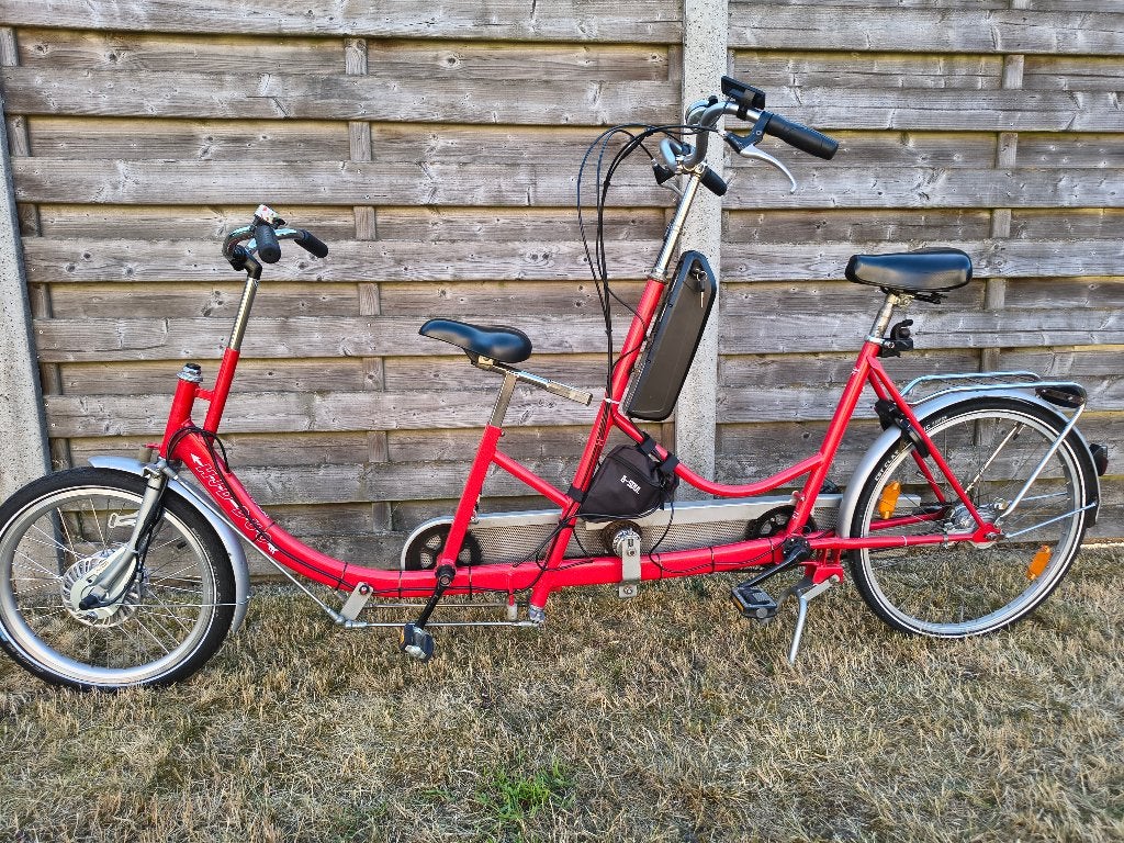 Vélo tandem électrique parent/enfant HJD DUO, Vélos & Vélomoteurs, Vélos | Tandems, Utilisé, Moins de 10 vitesses, Frein à disque
