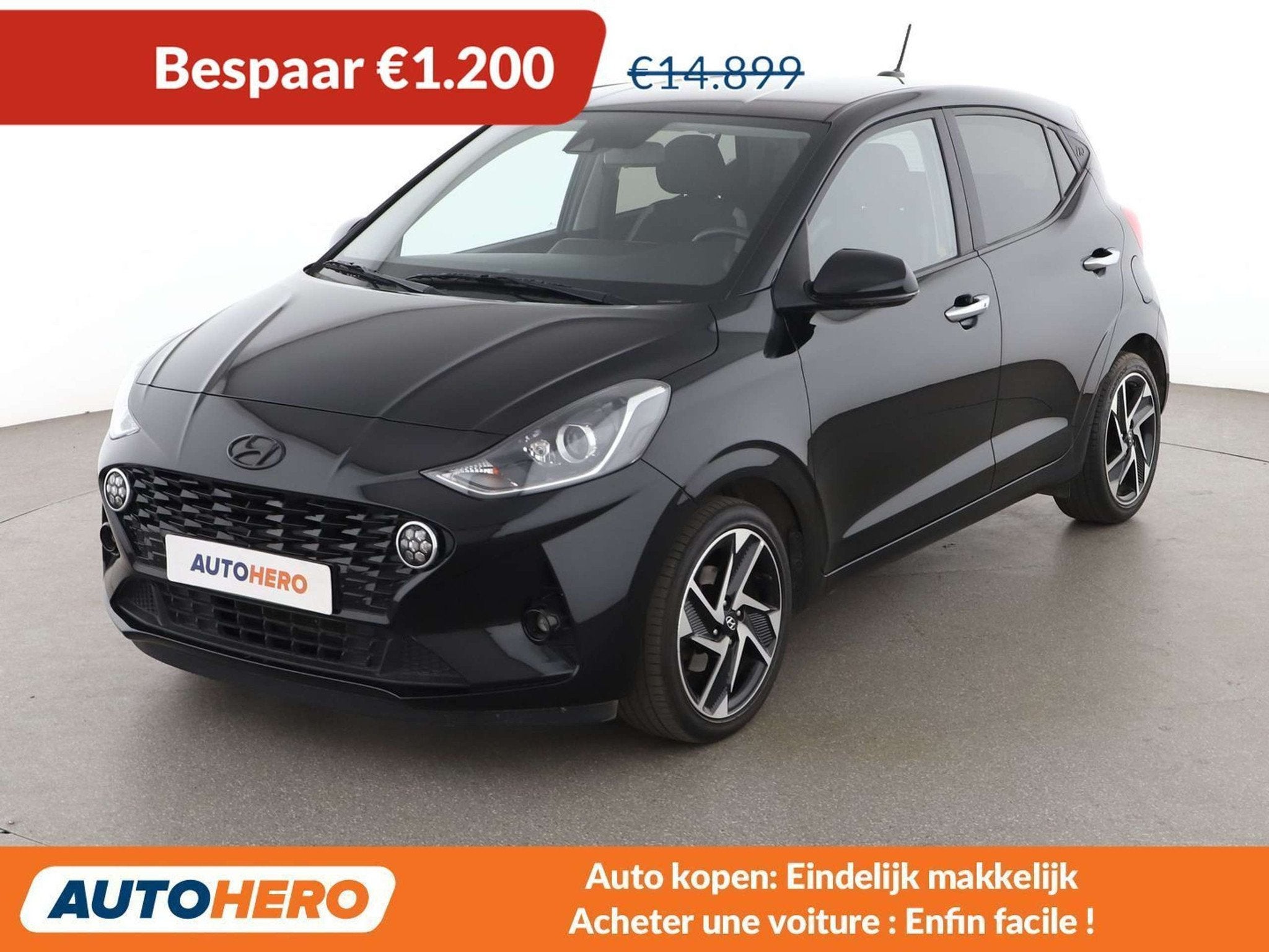 Hyundai i10 1.0 Tech (bj 2023, automaat), Auto's, Stof, Gebruikt, 5 zetels, 5 deurs