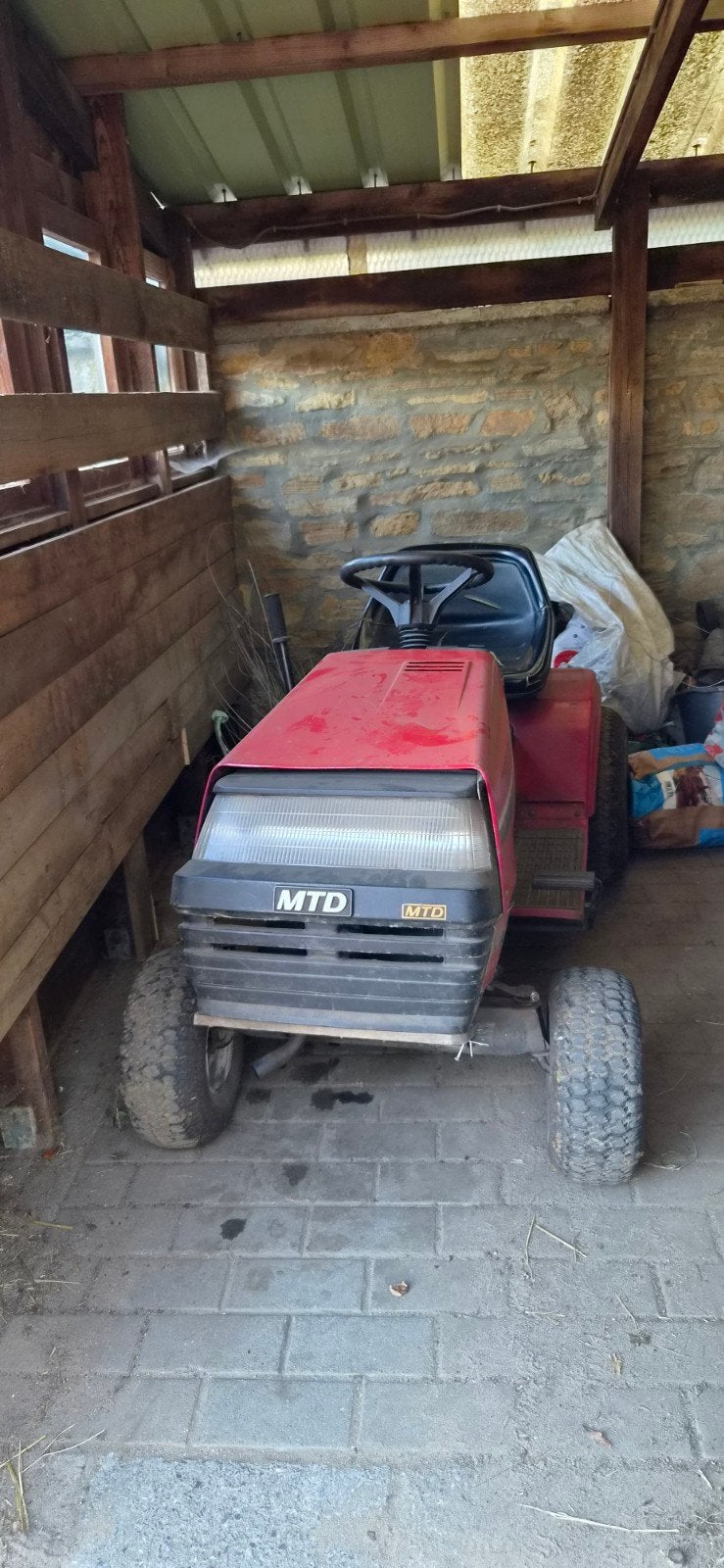 tracteur tondeuse MTD, Enlèvement