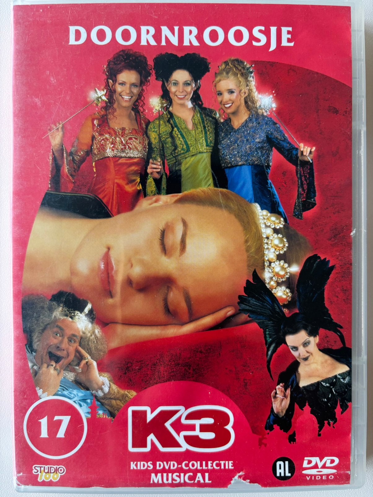 K3 DVD Doornroosje - musical, Cd's en Dvd's, Alle leeftijden, Zo goed als nieuw, Sprookjes, Film