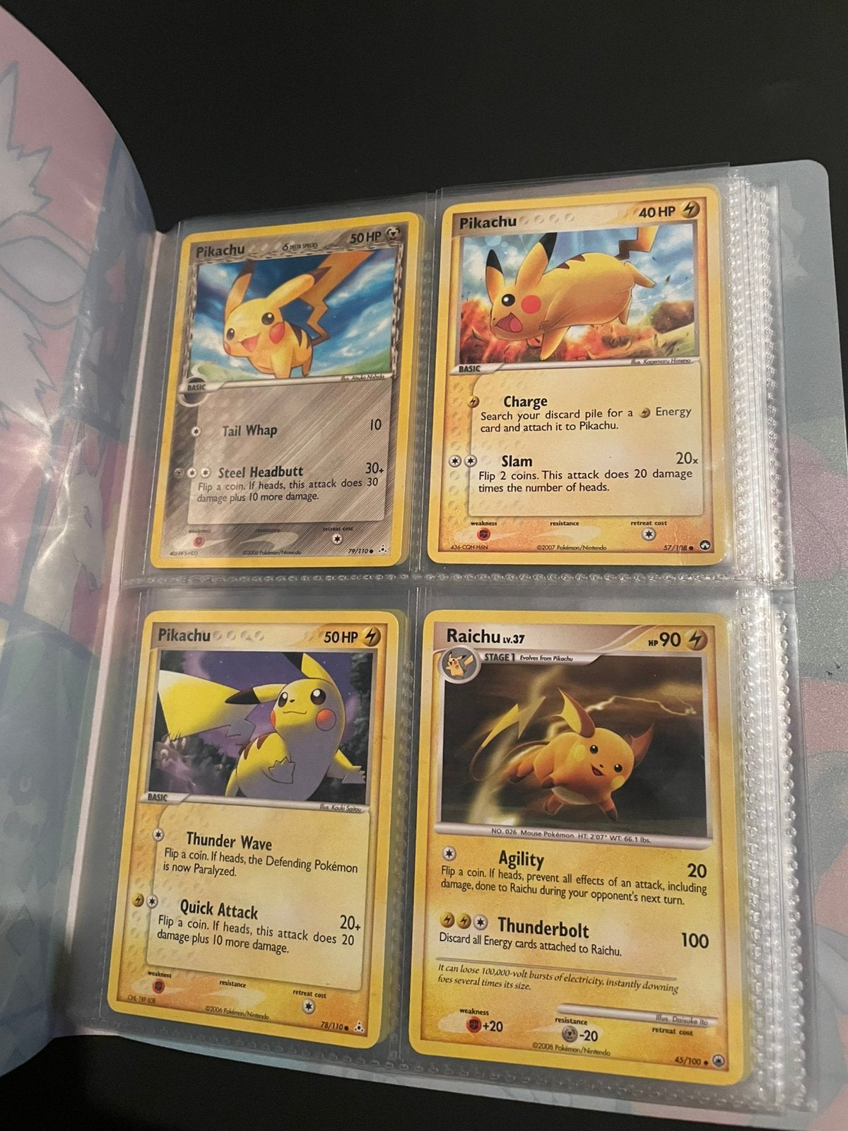 Vintage mapje met oude Pokémonkaarten, Hobby en Vrije tijd, Ophalen of Verzenden, Gebruikt, Meerdere kaarten, Foil