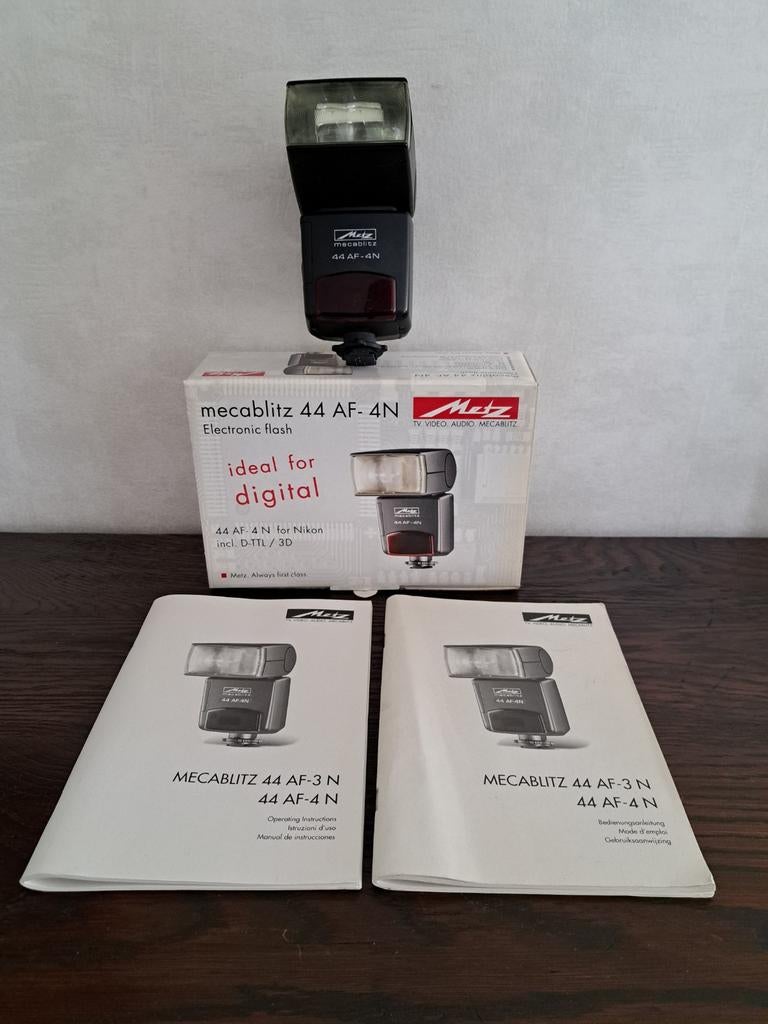 Flits Metz Mecablitz 44AF 4N voor Nikon, Ophalen of Verzenden, Metz