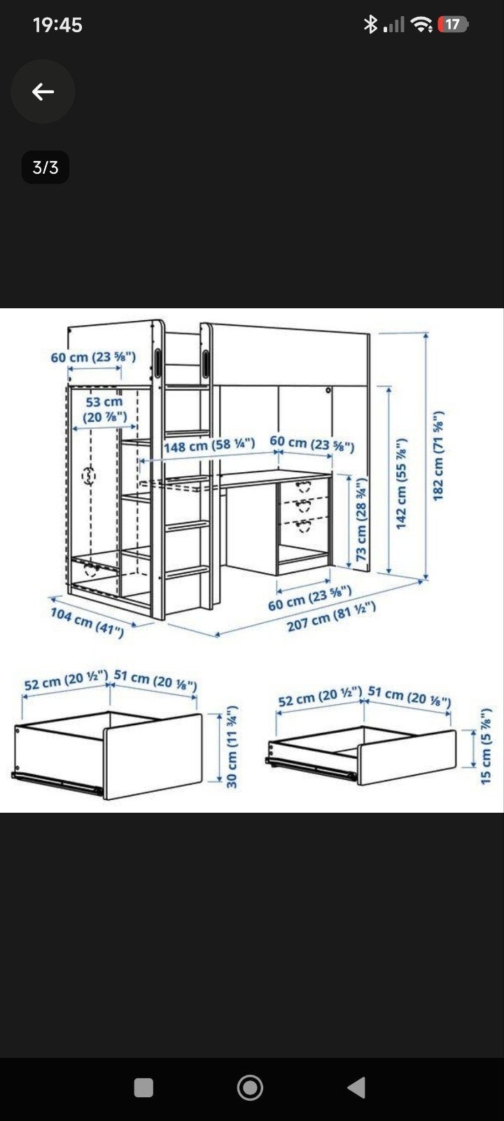 Ikea hoogslaper, Ophalen, Zo goed als nieuw, Hoogslaper