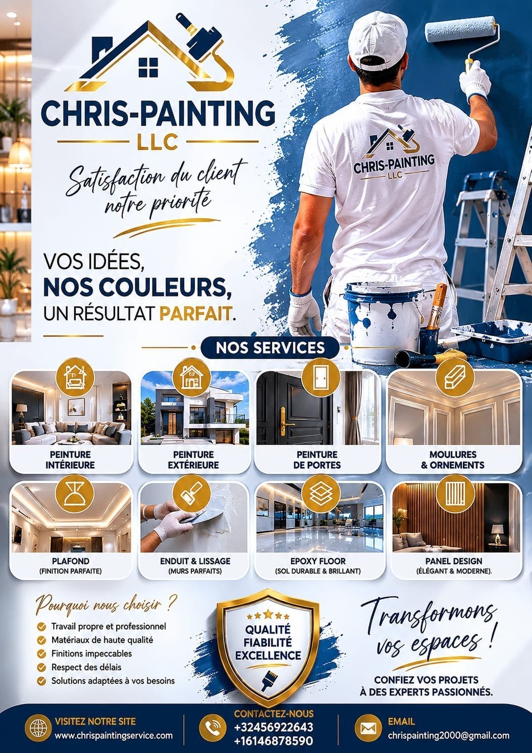 PEINTRE PROFESSIONNELLES QUALITÉ ET FINITIONS HAUT DE GAMME
